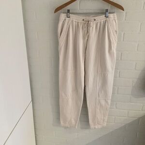 Aritzia Wilfred Free Lounge pants Minimalist Lagenlook Cotton Cream S
